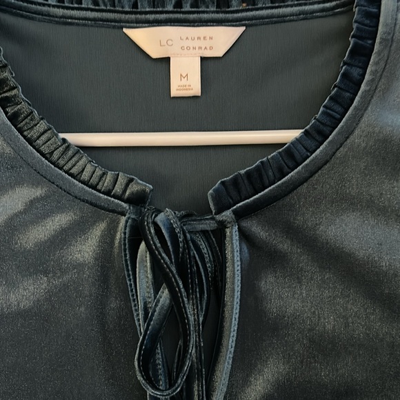 Velvet Ruffle Dress - Picture 2 of 3